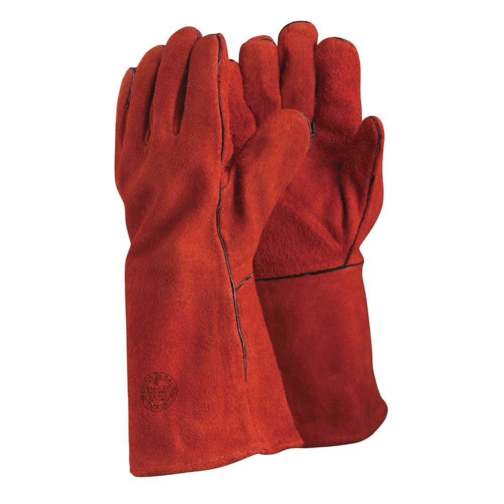 GUANTE SOLDADOR ROJO STEELPRO