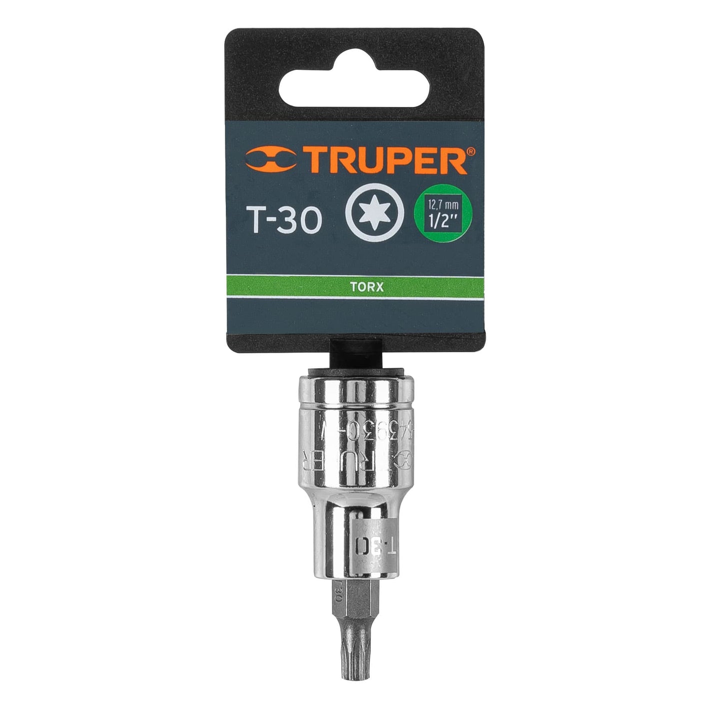 Dado Punta Torx T-30, Cuadro 1/2", Truper