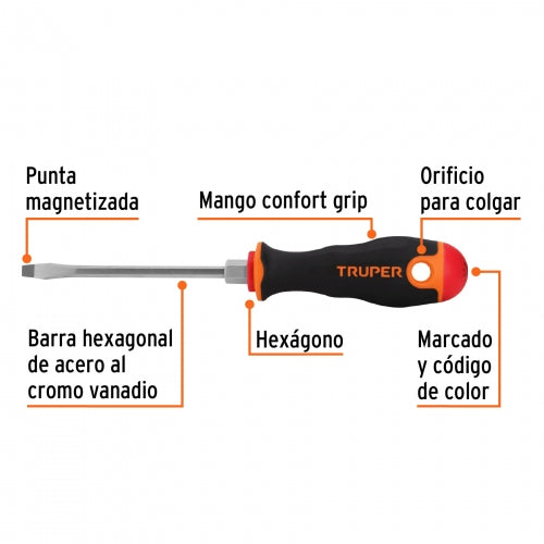 DESTORNILLADOR PLANO 3/16 X4 (DR-3/16X4B)