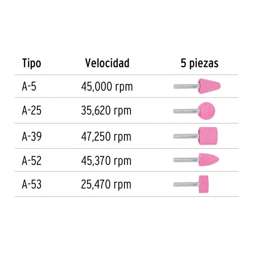 JUEGO 5 PIEDRAS MONTADAS JPM-5