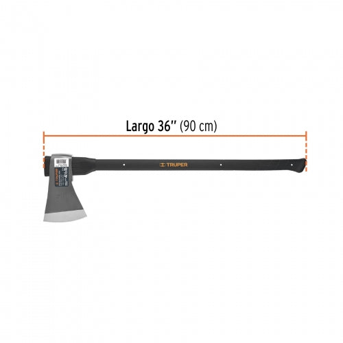 HACHA C/MANGO FIBRA 4 1/2 LIBRA ML-4.1/2M