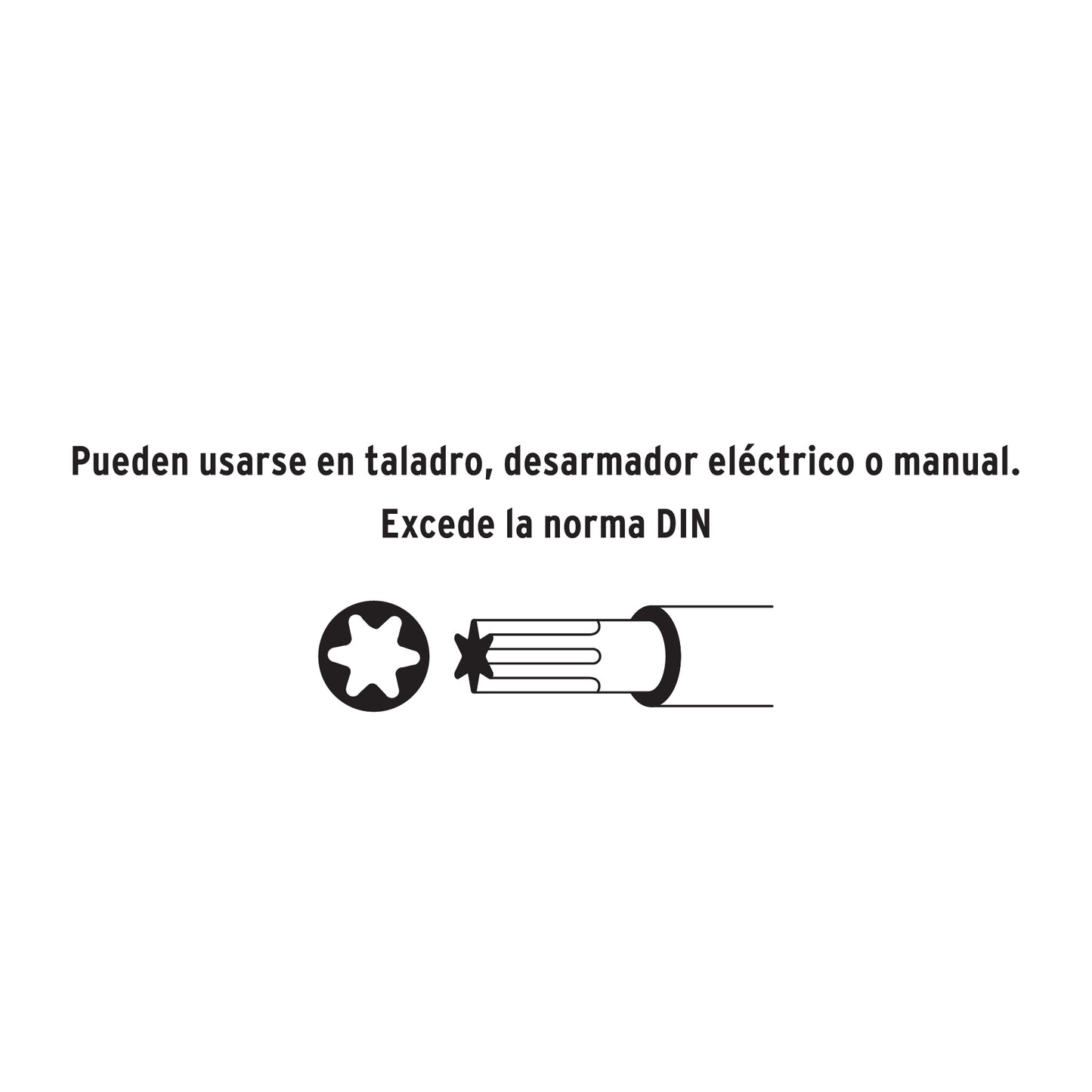 Juego de 7 Puntas Torx Combinadas Largo 2", Truper Expert