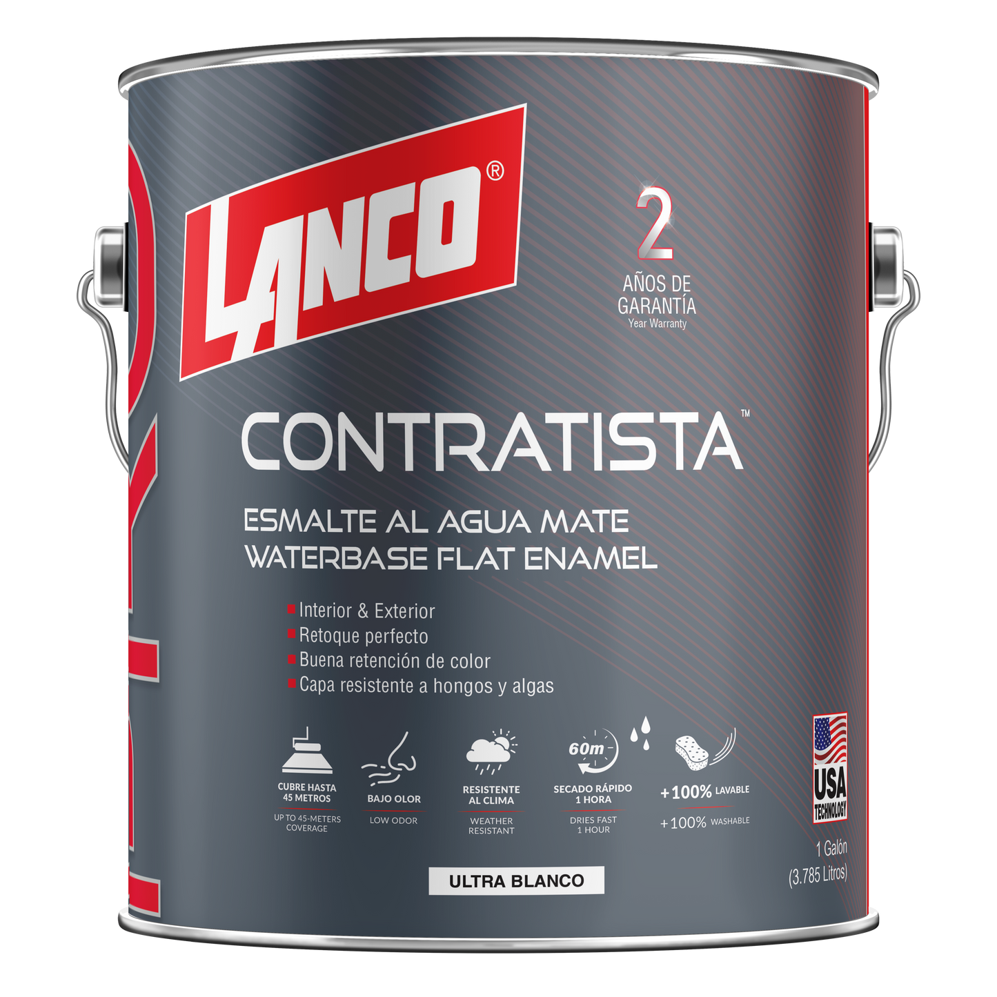 Lanco Esmalte Al Agua Pro Contratista