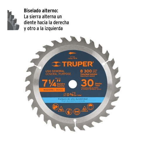 DISCO SIERRA CIRCULAR 7 1/4 30D