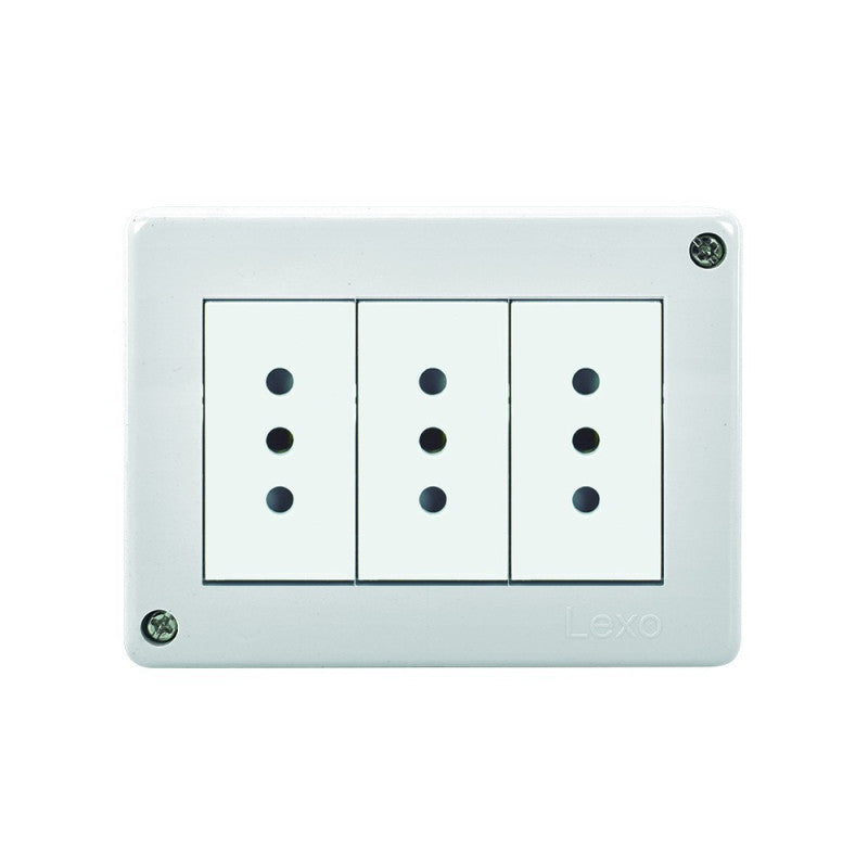 TOMA CORRIENTE SP TRIPLE 10A 250V BL