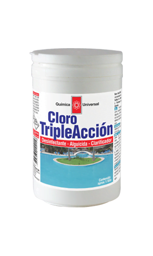 Cloro Triple Acción (clorador, Alguicida y Clarificador)