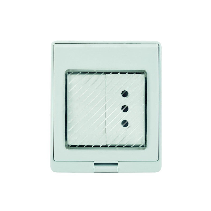 CAJA HIDRO BOX CON INTERRUPTOR 9/12 + TOMA CORRIENTE 10AMP.