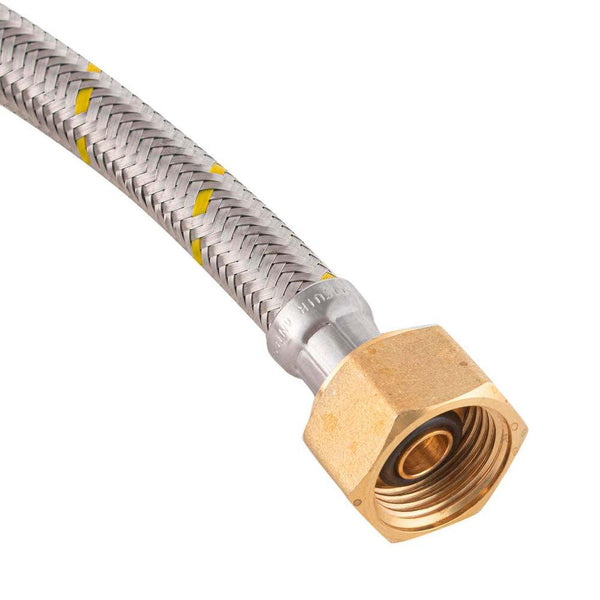 FLEXIBLE GAS HI-HI 1/2X3/8 X 60 CM HILO IZQ.