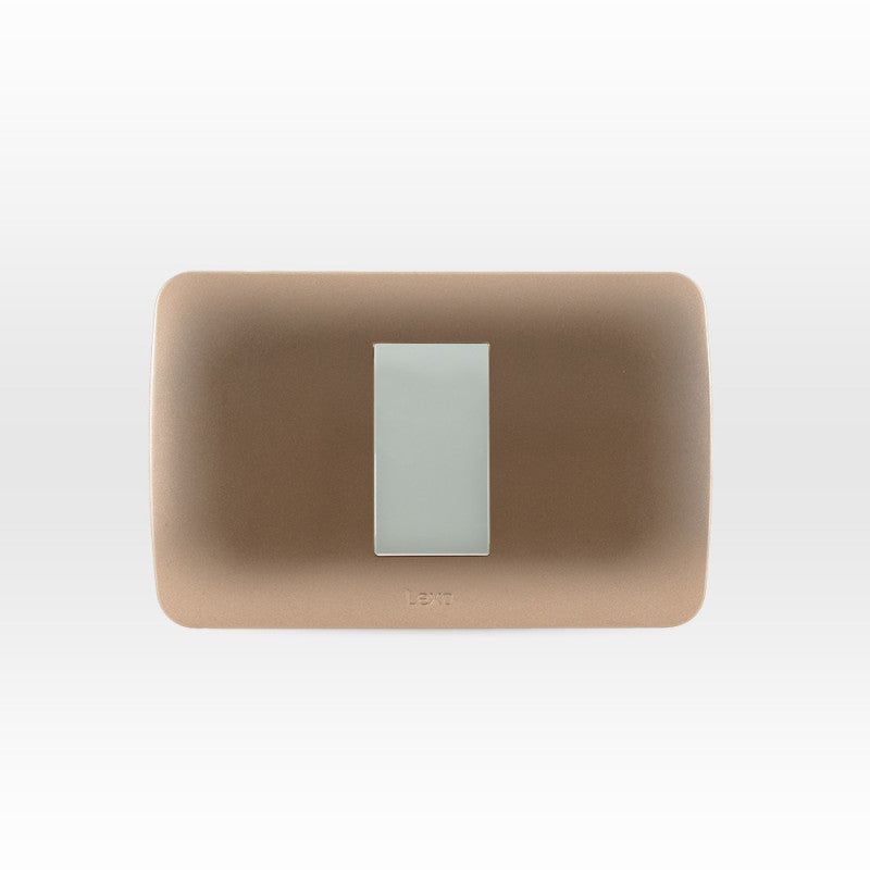 INTERRUPTOR SIMPLE 9/12 10A TITANIO-BEIGE
