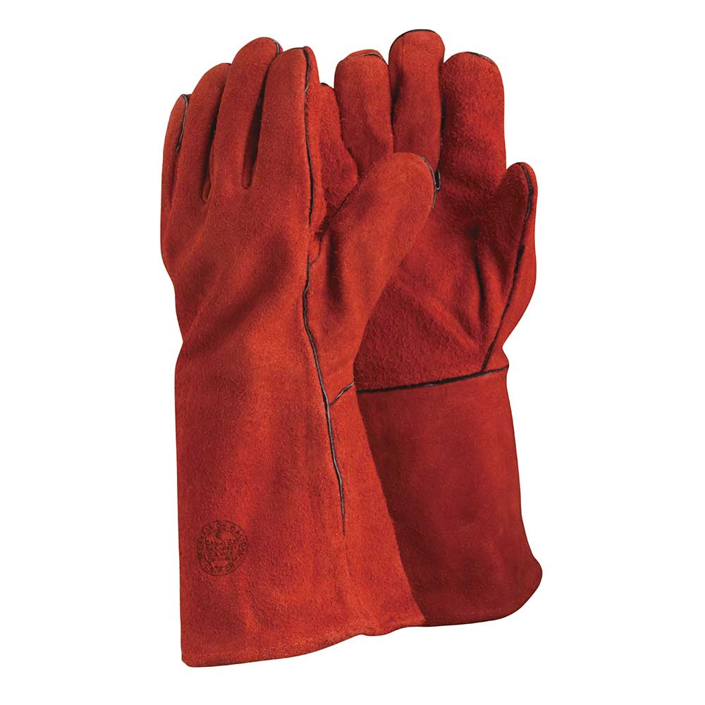 GUANTE SOLDADOR ROJO  STEELPRO