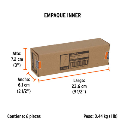 Broca Plana de Manita 1-1/2" para Madera, Truper