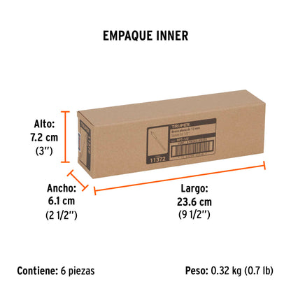 Broca Plana de Manita 1/2" para Madera, Truper