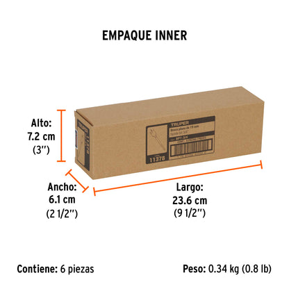 Broca Plana de Manita 3/4" para Madera, Truper