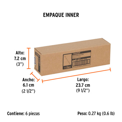 Broca Plana de Manita 5/16" para Madera, Truper