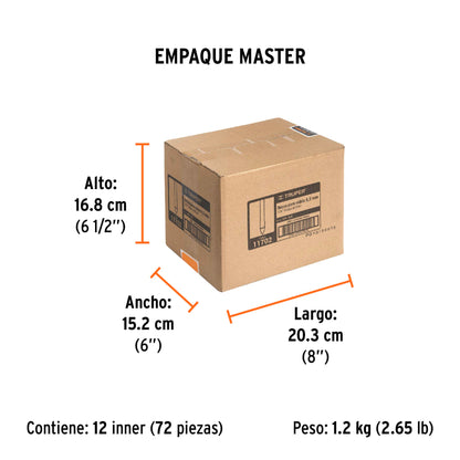 Broca para Vidrio y Azulejo de 1/4", Truper