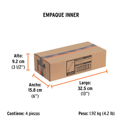 Cincel de Corte Frío 3/4 X 12" con Grip, Truper