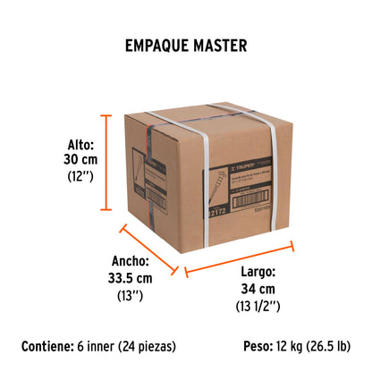 Cincel de Corte Frío 3/4 X 12" con Grip, Truper