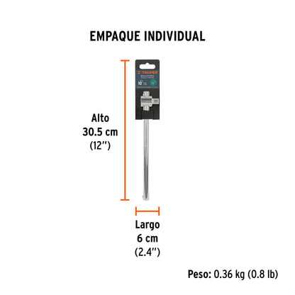 Barra Corrediza para Dados Cuadro 1/2", Truper