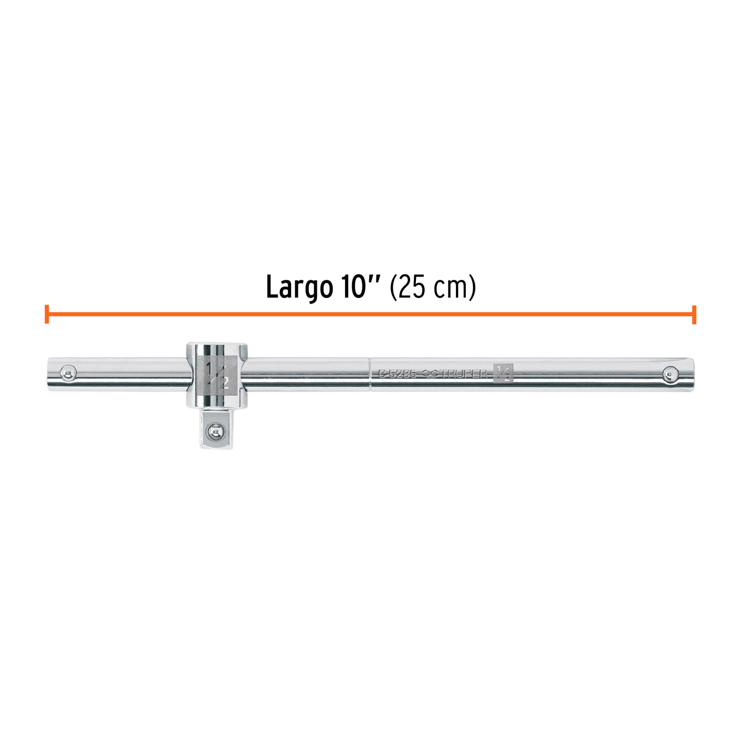 Barra Corrediza para Dados Cuadro 1/2", Truper
