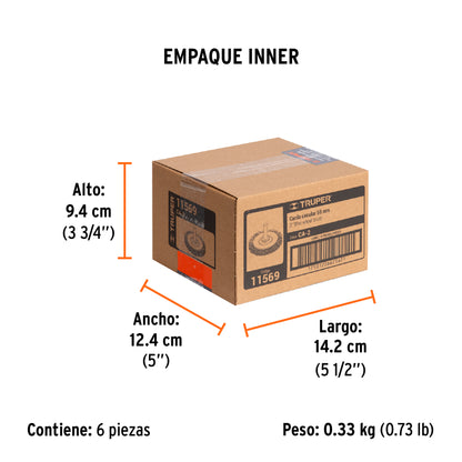 Carda Circular 2" Alambre Grueso para Taladro, Truper