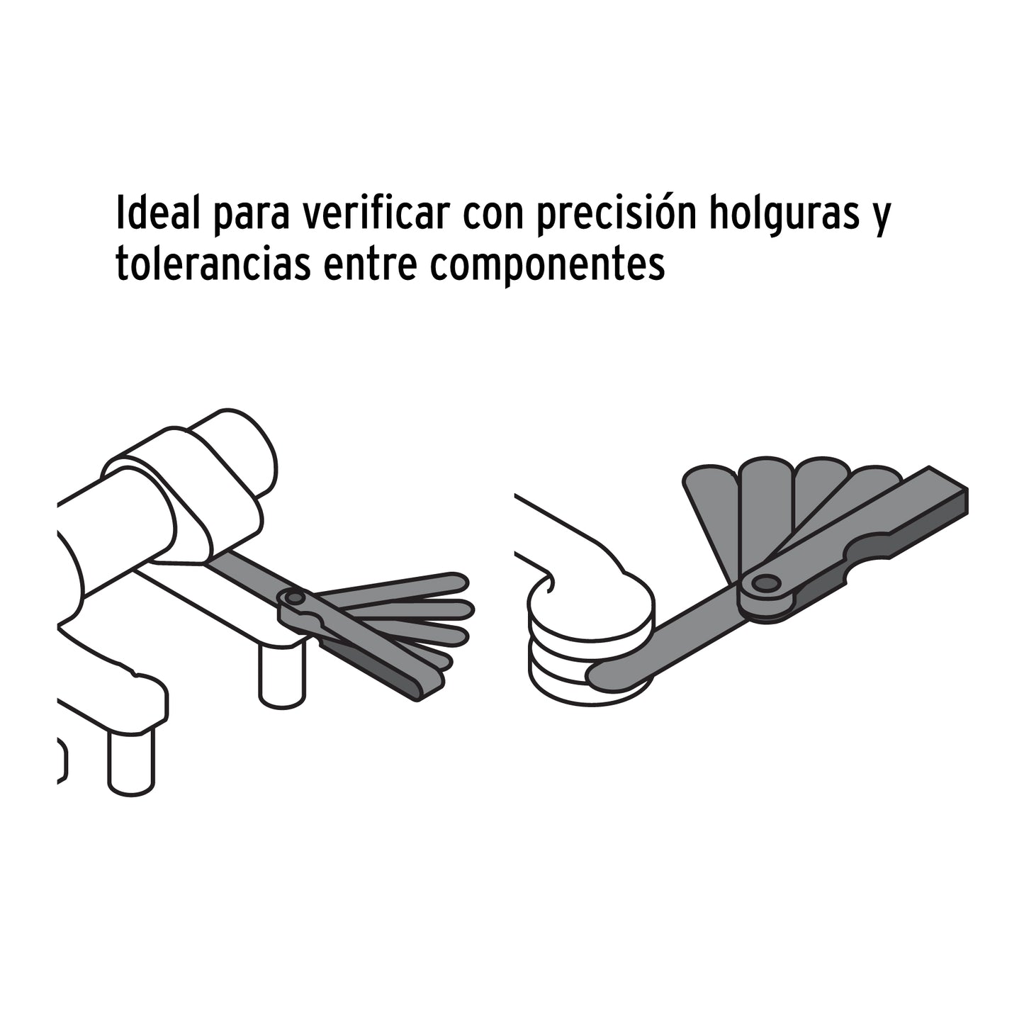 Calibrador de 26 Hojas Std / Mm, Truper
