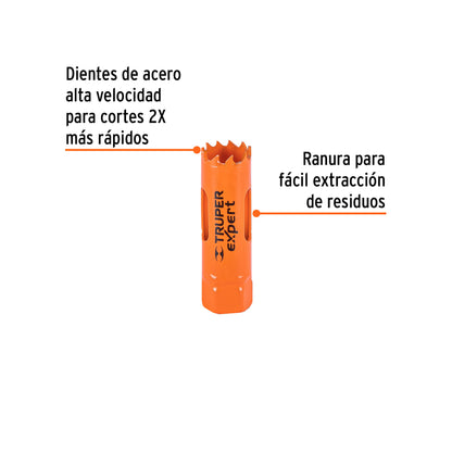 Brocasierra Bimetálica 3/4", Truper Expert