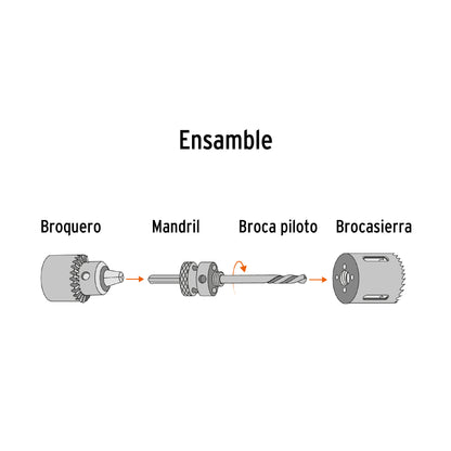 Brocasierra Bimetálica 5/8", Truper Expert