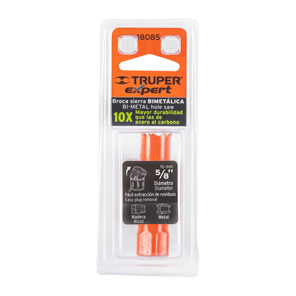 Brocasierra Bimetálica 5/8", Truper Expert