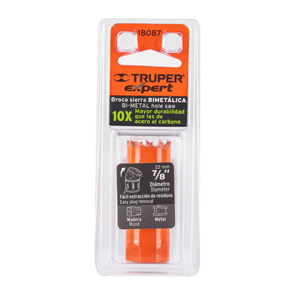 Brocasierra Bimetálica 7/8", Truper Expert