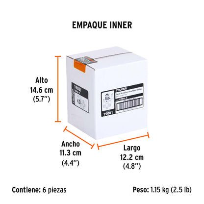 Juego de 4 Conectores Rápidos y 1 Cople, de Latón, Truper
