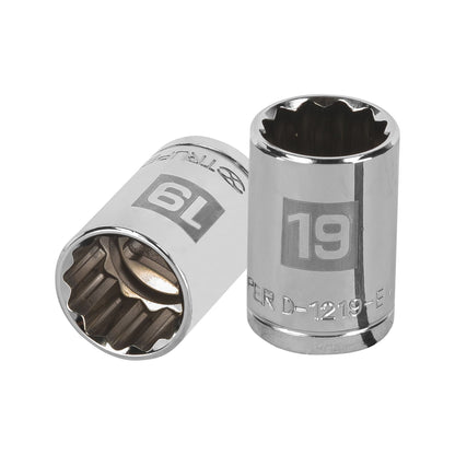 Dado de 19 Mm, 12 Puntas, Cuadro 1/2", Truper