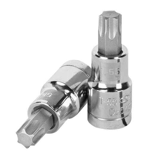 Dado Punta Torx T-55, Cuadro 1/2", Truper