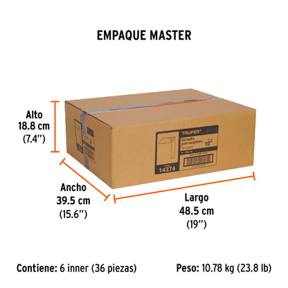 Escuadra 10" para Carpintero con Mango 100% de Aluminio
