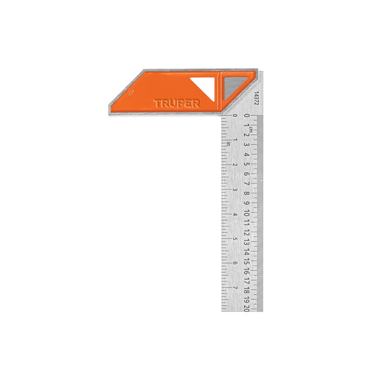 Escuadra 8" para Carpintero con Mango 100% de Aluminio