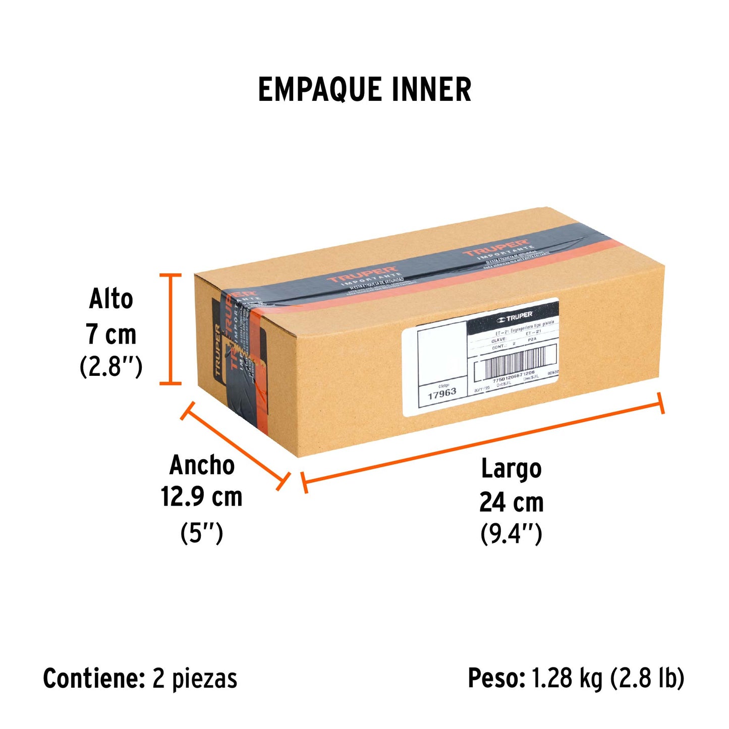 Engrapadora Tipo Pistola para ¼",5/16", 3/8", con 200 Grapas