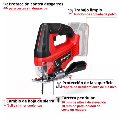 Einhell Sierra de calar inalámbrica TC-JS 18 Li - Solo