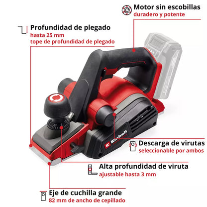 Einhell Cepillo inalámbrico TP-PL 18/3 Li BL - Solo