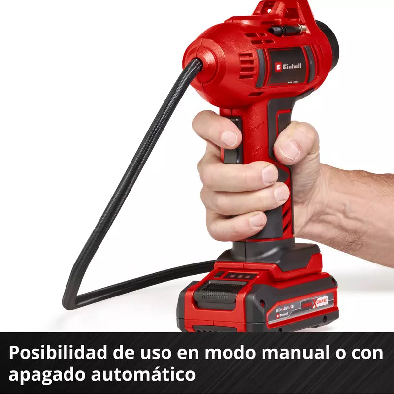 Einhell Compresor de aire inálambrico para automóvil CE-CC 18 Li-Solo
