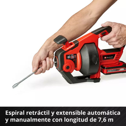 Einhell Limpiador de tuberías inalámbrico TE-DA 18/760 Li Solo