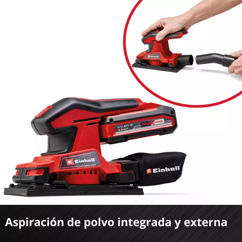 Einhell Lijadora orbital Inalámbrica TC-OS 18/187 Li Solo