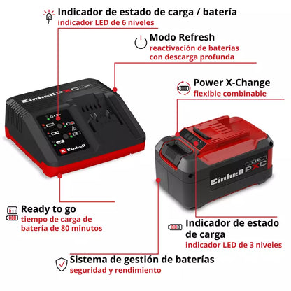 Bateria Einhell Pxc-starter-kit 5,2 Ah y Cargador Rápido de 4ah