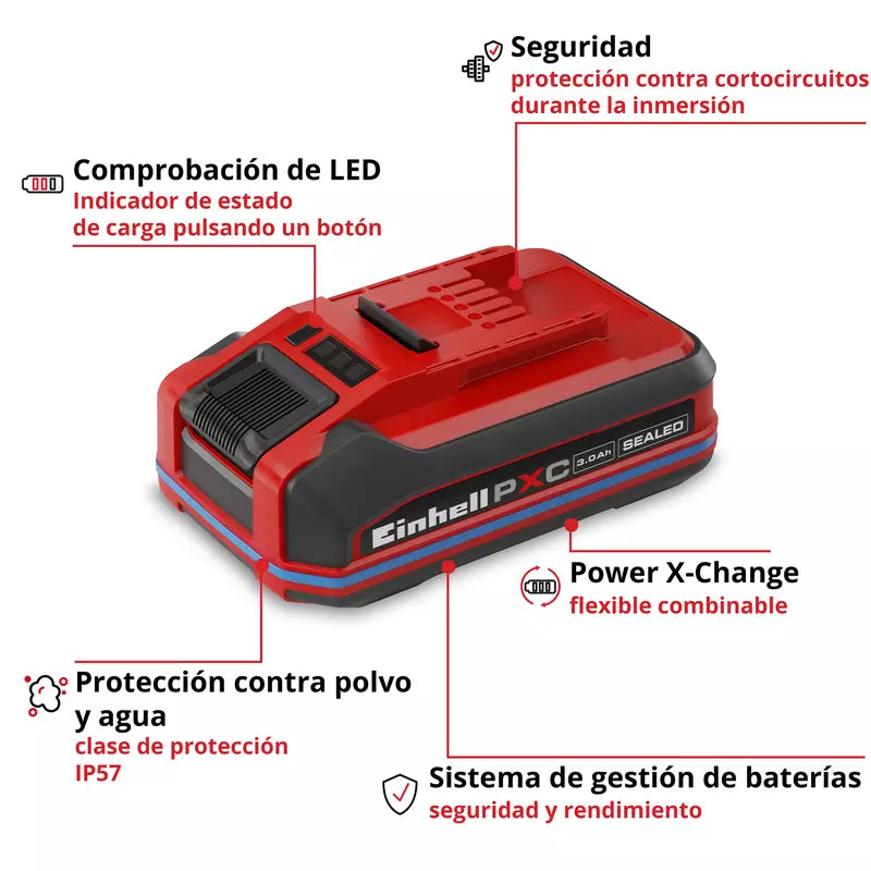 Einhell Batería PXC+ 18V 3,0Ah SEALED