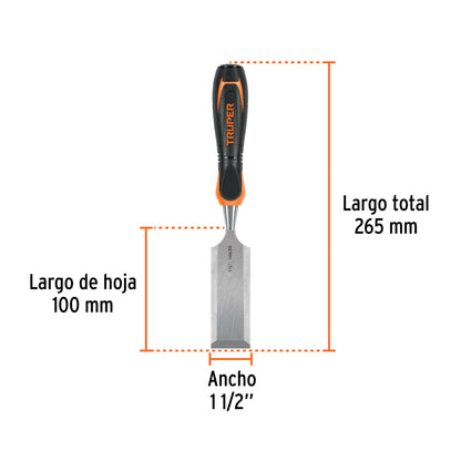 Formón 1-1/2" Mango Comfort Grip, Truper