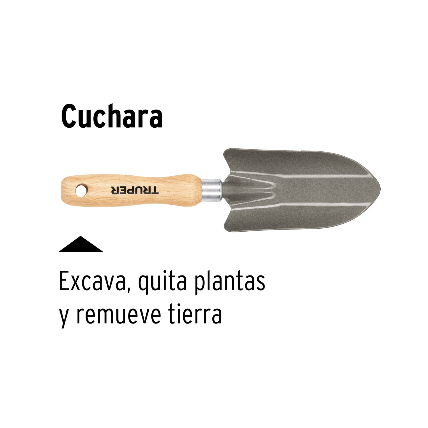 Cuchara para Jardín, Mango de 6", Truper