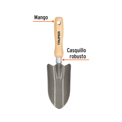 Cuchara para Jardín, Mango de 6", Truper