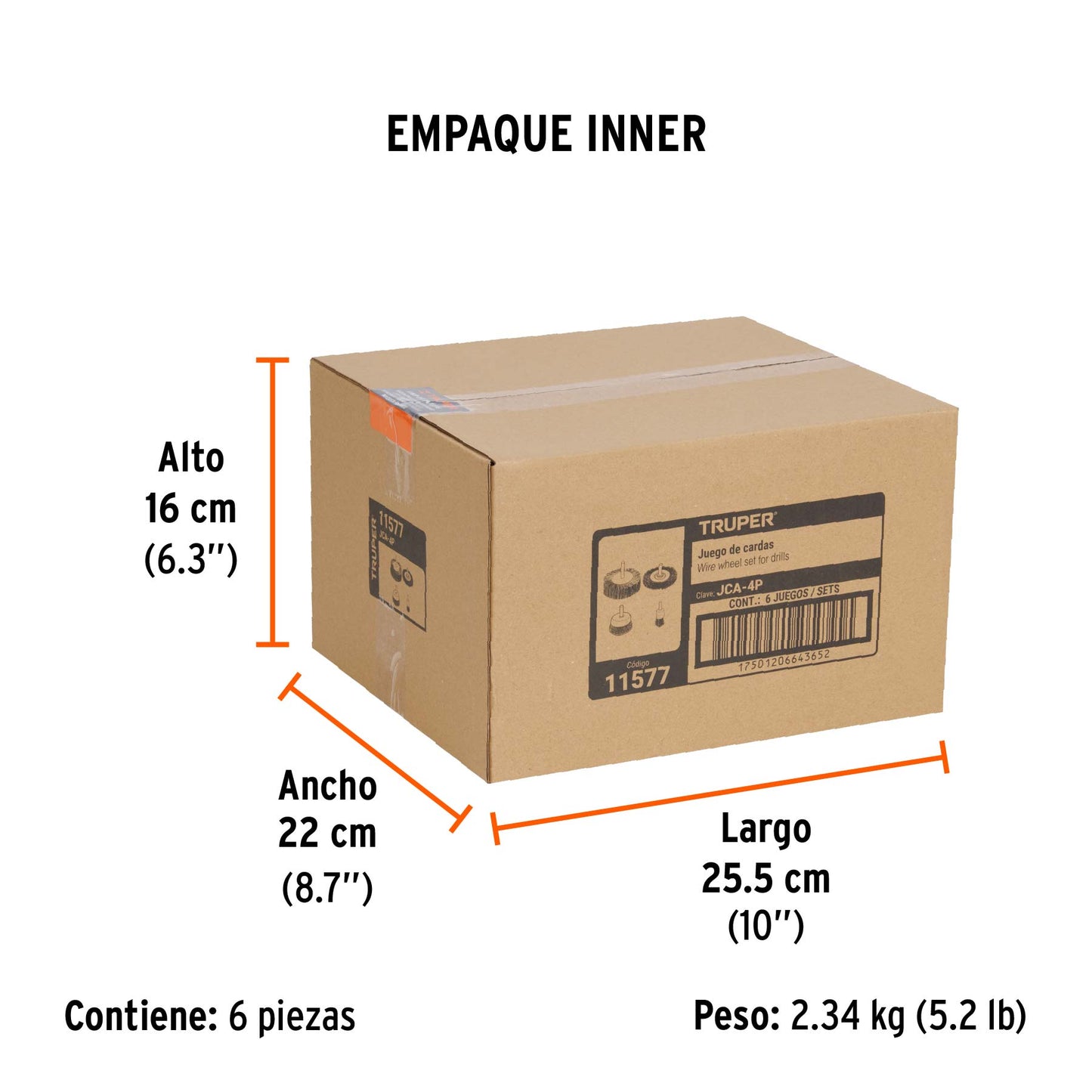 Juego de 4 Cardas para Taladro, Truper