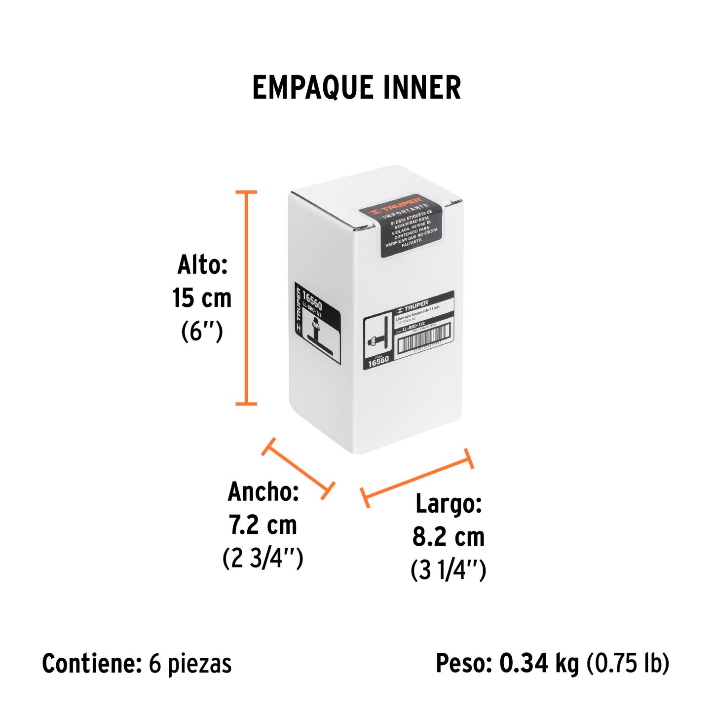 Llave para Broquero de 1/2", Truper