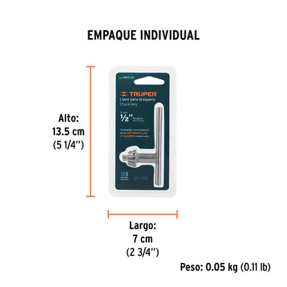 Llave para Broquero de 1/2", Truper