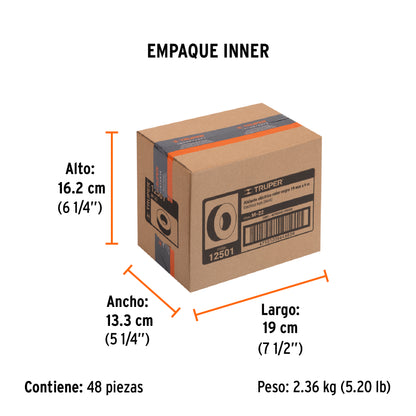 Cinta de Aislar de 9 M X 19 Mm, Negra, Truper