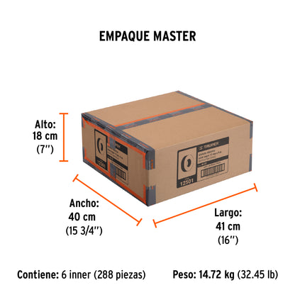 Cinta de Aislar de 9 M X 19 Mm, Negra, Truper